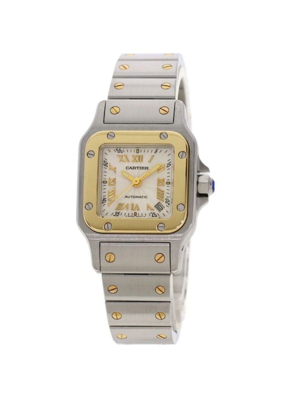 Cartier Santos Galve SM Anniversary Model Watch SS Yellow